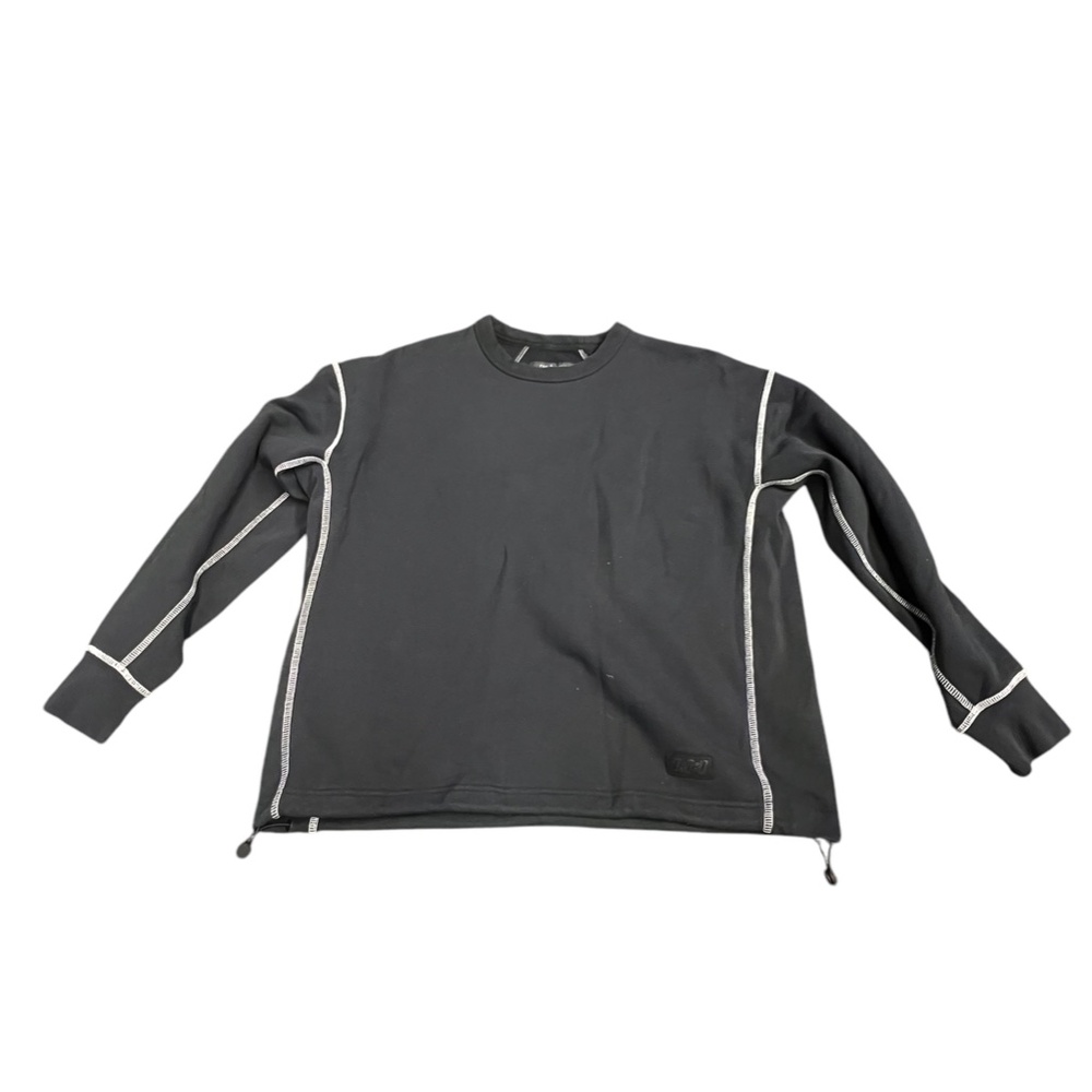 Rag And Bone black cotton sweatshirt Men's Long Sleeve Size: XL